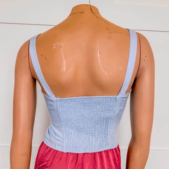 NWT - Miami of Francesca’s, Syndie Keyhole Light BlueTank Top-Women’s Size Small - Picture 5 of 7